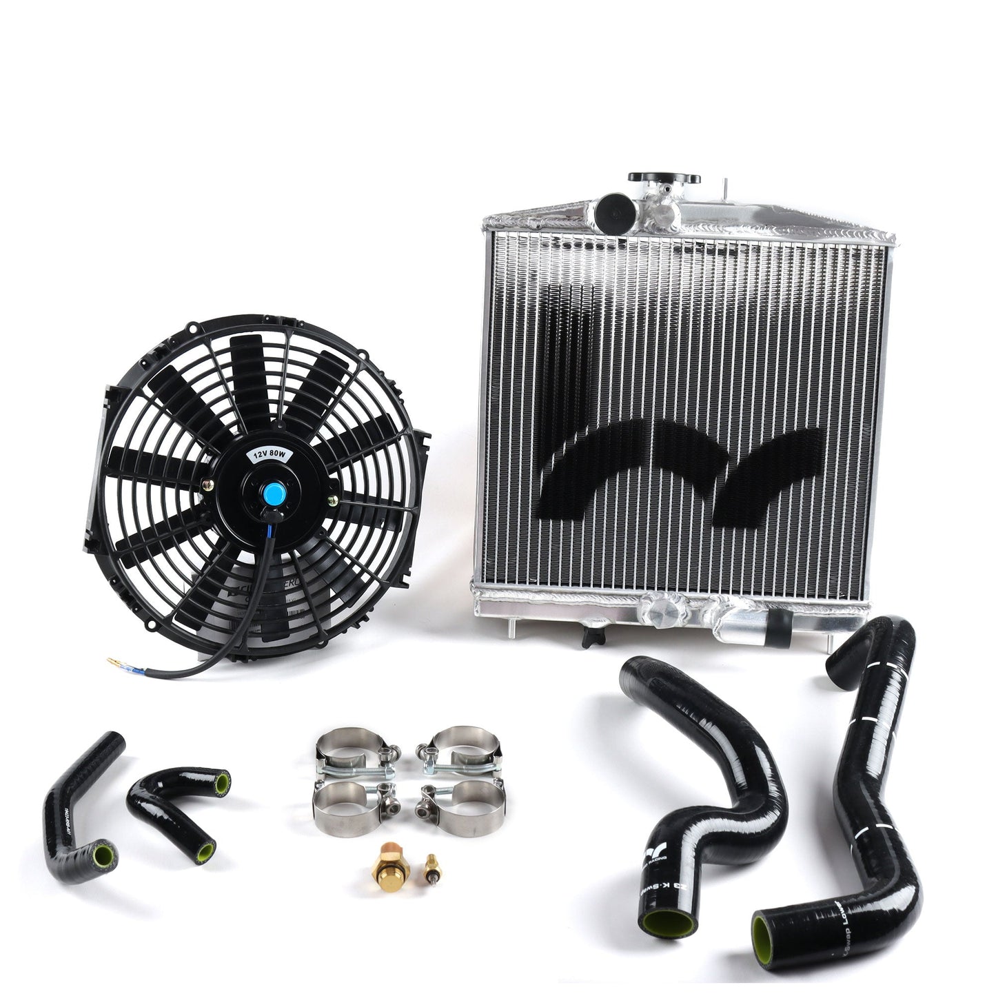 Hybrid Racing K-Swap K-Swap Cooling Package Half-Size Rad (EK Civic K20Z3/K24)