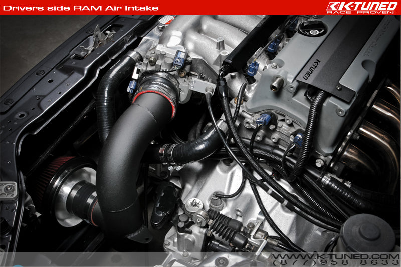 K-Swap Ram Intake 3.5" - V-Stacfk Filter (Wrinkle Black)