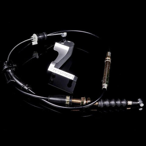 RHD Throttle Cable w/Universal Billet Bracket - 1450mm