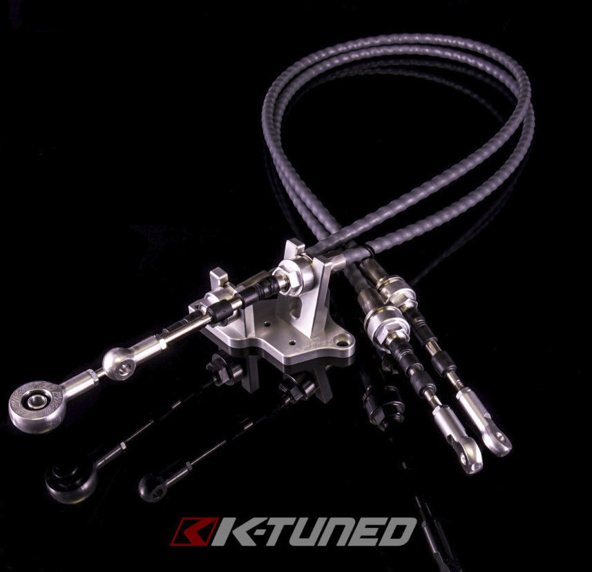 Race-Spec Shifter Cables w/Trans Bracket- K24Z7 Transmission / RSX Type S Selector / RSX Style Shifter