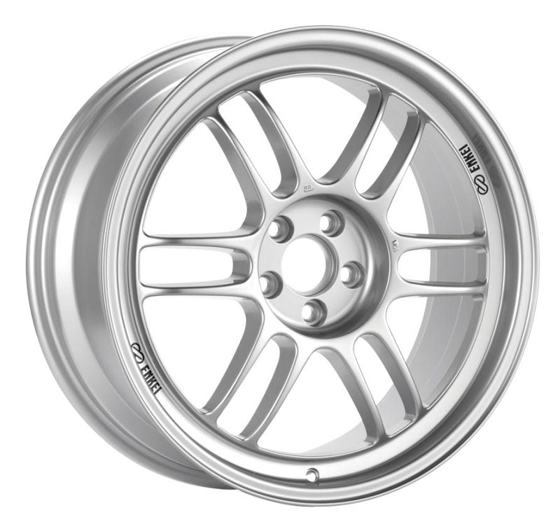 Enkei RPF1 18x8 5x114.3 35mm Offset 73mm Bore Silver Wheel RX8 / 93-98 Supra