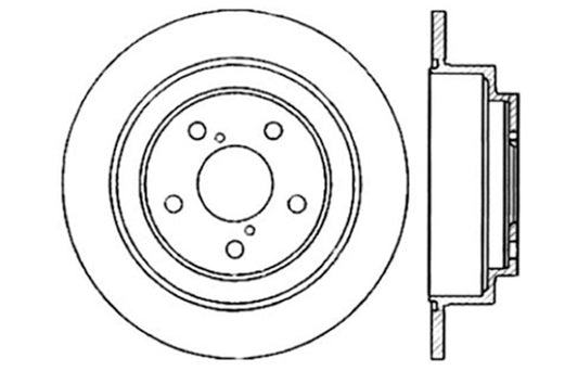 StopTech 05-06 Saab 9-2X AWD / 02-05 Impreza WRX / 02 WRX STi Slotted & Drilled Left Rear Rotor