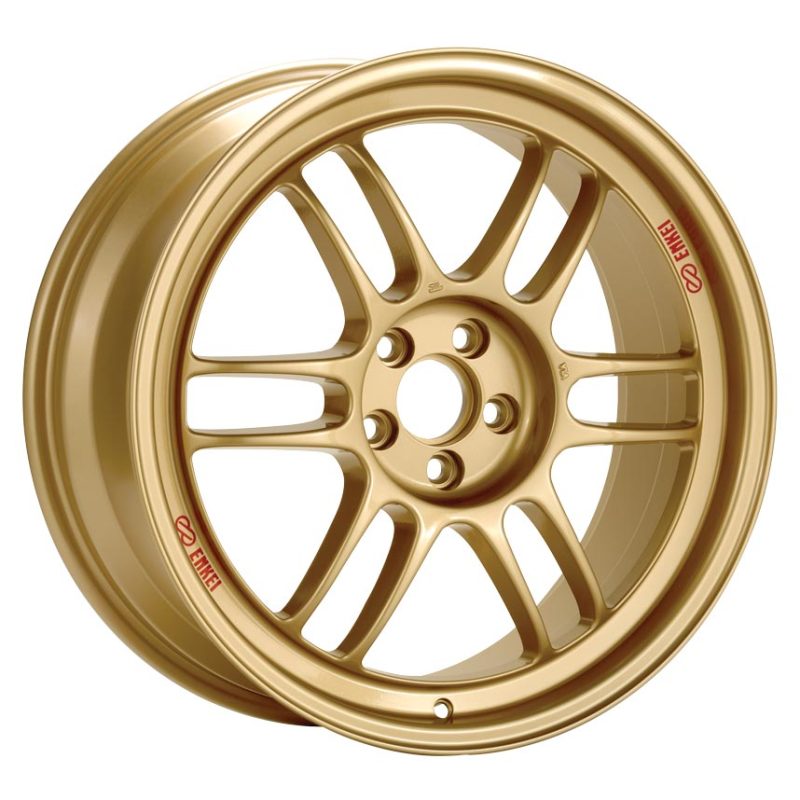 Enkei RPF1 18x8 5x100 45mm Offset 56mm Bore Gold Wheel 02-10 WRX & 04 STI