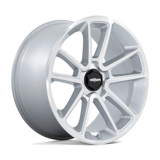 Rotiform R192 BTL Wheel 22x10 5x130 60 Offset - Gloss Silver w/ Machined Face