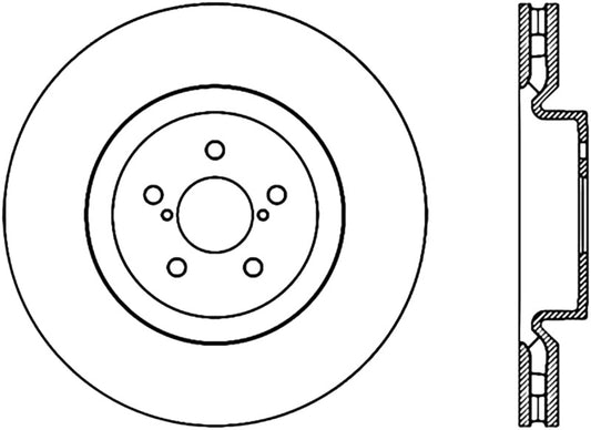 StopTech Power Slot 04 STi CRYO (5x100) Front Left Rotor