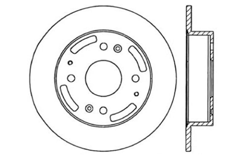 StopTech Slotted & Drilled Sport Brake Rotor