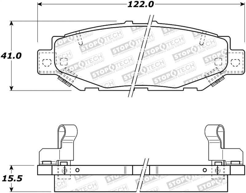 StopTech Street Brake Pads - Rear