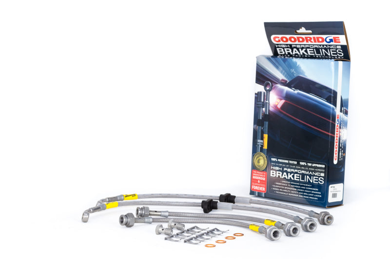 Goodridge 96-00 Honda Civic CX/DX/HX w/ Small Front Rotors SS Brake Lines