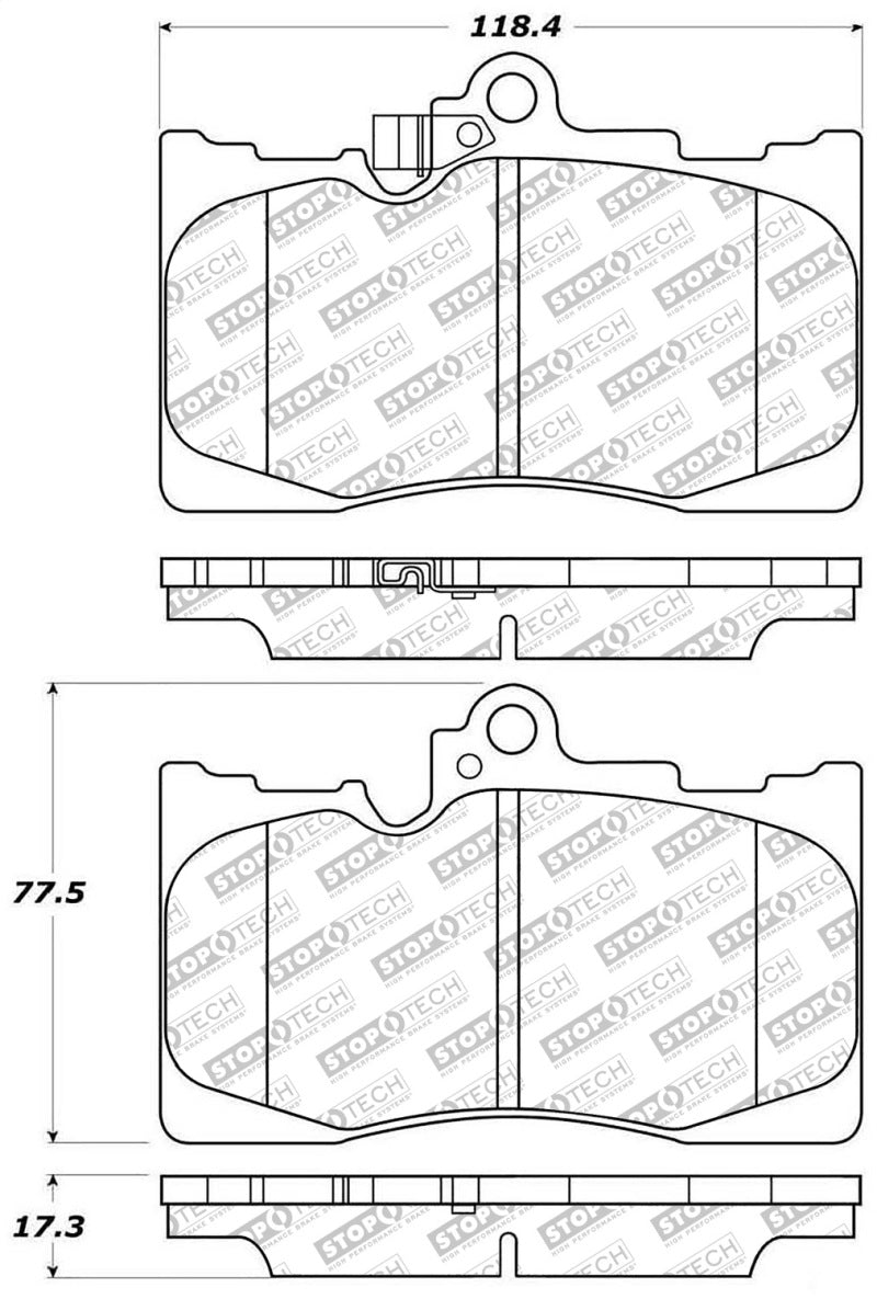 StopTech Street Select Brake Pads - Front