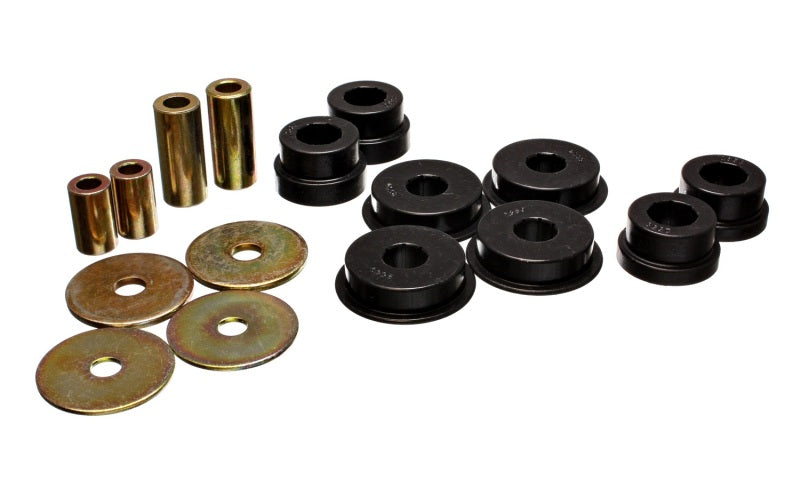 Energy Suspension 03-05 Mitsubishi Lancer EVO 8 Black Rear Differential / Mustache Bar Bushing Set