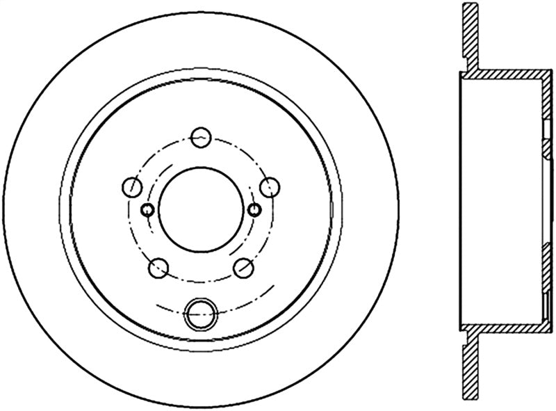 Stoptech 12-16 Subaru Impreza Premium Rear CRYO-STOP Rotor