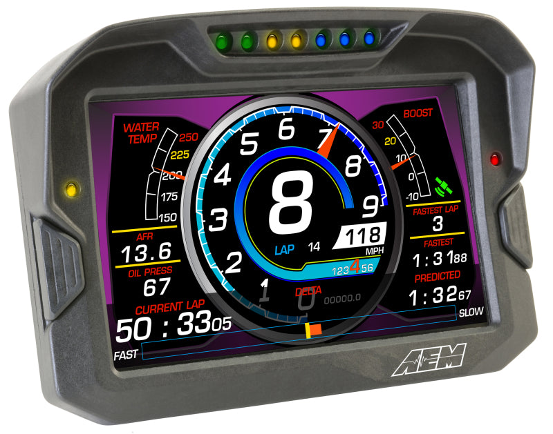 AEM CD-7 Logging GPS Enabled Race Dash Carbon Fiber Digital Display w/o VDM (CAN Input Only)