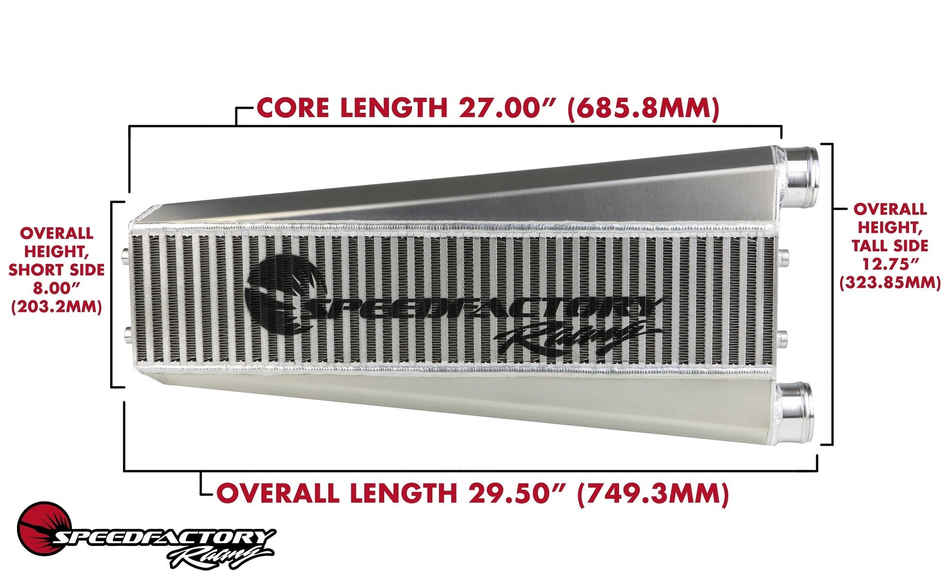 SpeedFactory Racing Vertical Flow Intercooler (K-Series, 800HP) – New ...